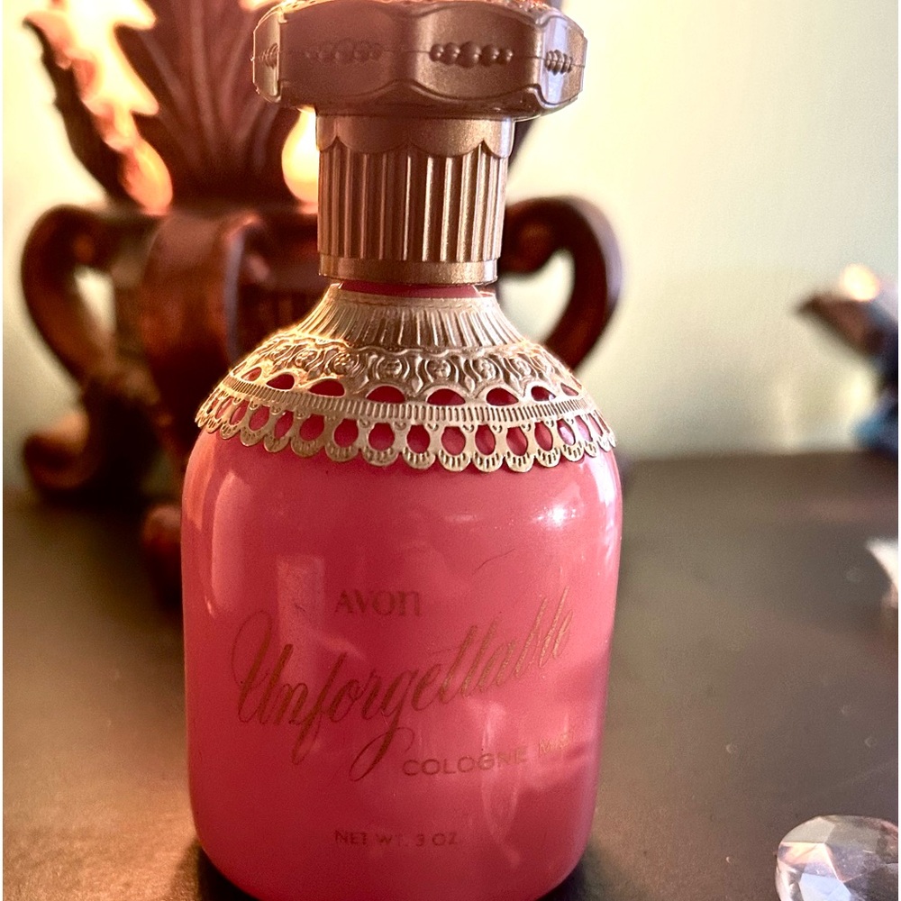 Avon Unforgettable Cologne Mist Bottle Vintage Perfume